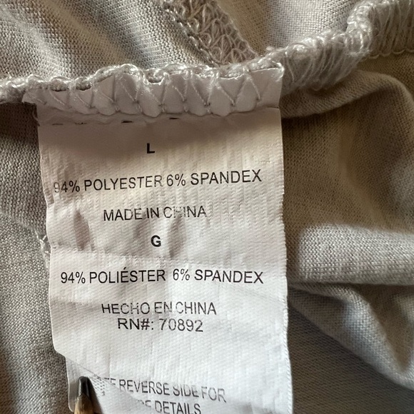 PrAna Women’s Pullover 1/4 Zip Top Sz Large Color Gray Long Sleeves Stretch - Picture 6 of 9